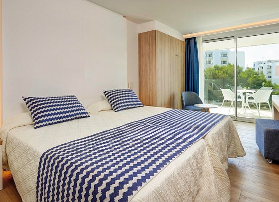 Hipotels Bahía Cala Millor - Wohnbeispiel Doppelzimmer (Zimmercodierungen DBN, D1M, DE1, DBP & D2M)