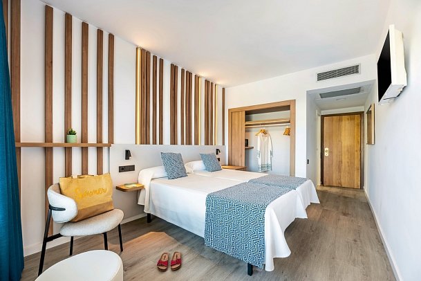 Vibra Beverly Playa - Wohnbeispiel Doppelzimmer seitl. Meerblick (Zimmercodierung DBN)