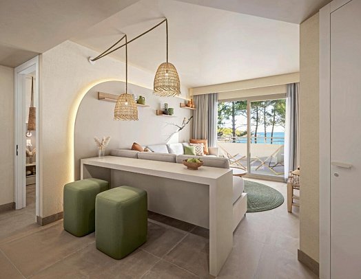 Iberostar Waves Pinos Park - Wohnbeispiel Suite Meerblick (Zimmercodierungen W1M & W2M)