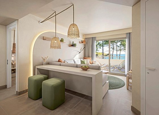 Iberostar Waves Pinos Park - Wohnbeispiel Suite Meerblick (Zimmercodierungen W1M & W2M)