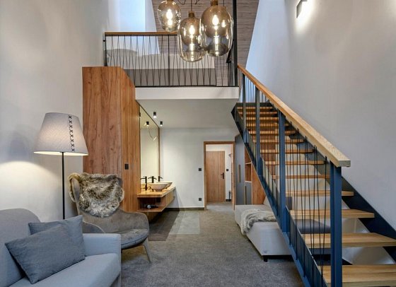 Wellness Hotel Svornost - Wohnbeispiel Maisonette Superior Appartement (Zimmercodierung MS1)