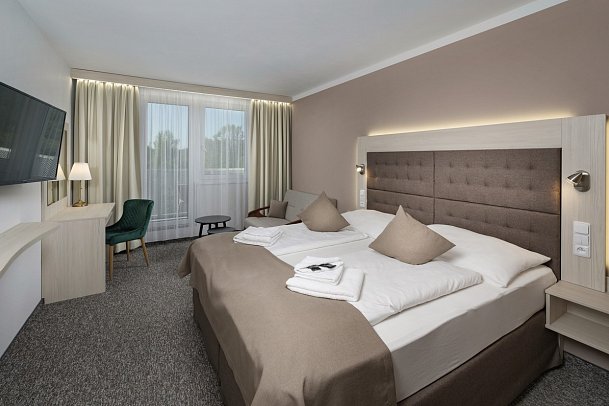 Wellness Hotel Astra - Wohnbeispiel Doppelzimmer Comfort mit Balkon (Zimmercodierung DF1)