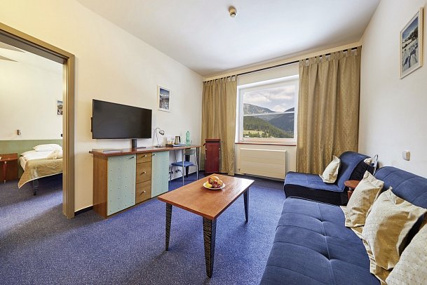 Hotel Horizont - Wohnbeispiel Familienzimmer mit Verbindugstür (Zimmercodierung FV1)