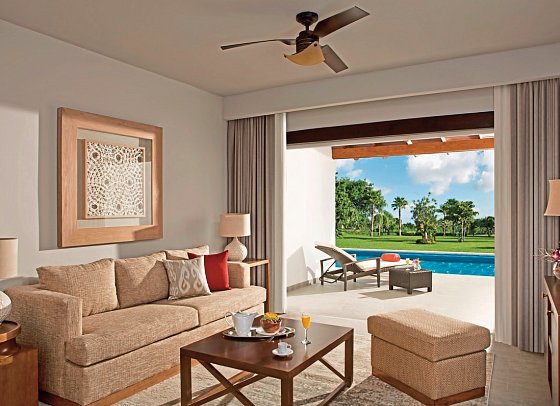 Dreams Dominicus La Romana - Wohnbeispiel Preferred Club Suite Swim Up (Zimmercodierung WBQ)