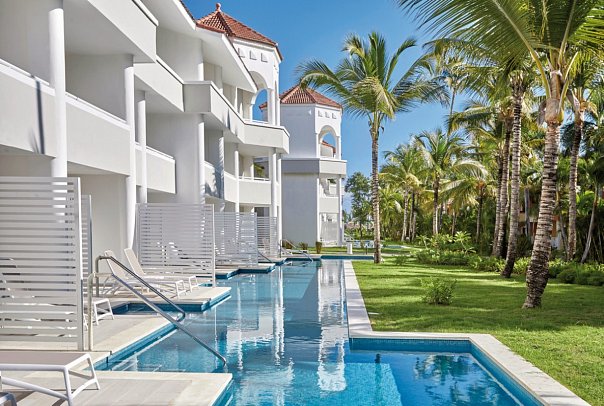 Bahia Principe Luxury Ambar - Außenansicht Juniorsuite Deluxe Swim Up (Zimmercodierungen JBQ & J1Q)