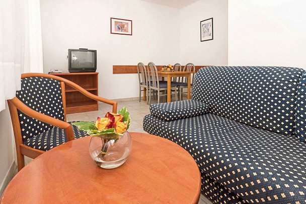 Apartments Polynesia Plava Laguna - Wohnbeispiel App.1 Schlafzimmer bis 4 Personen (Zimmercodierung AB2)