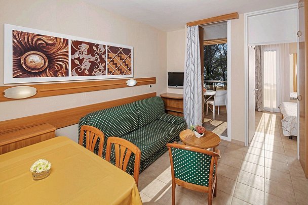 Apartments Stella Plava Laguna - Wohnbeispiel Appartement 1 Schlafzimmer (Zimmercodierung AB1)