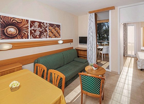 Apartments Stella Plava Laguna - Wohnbeispiel Appartement 1 Schlafzimmer (Zimmercodierung AB1)