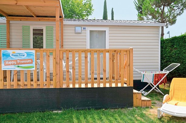 Camping Bijela Uvala (by Happy Camp) - Wohnbeispiel Mobilheim Happy Premium (Zimmercodierung CB1)