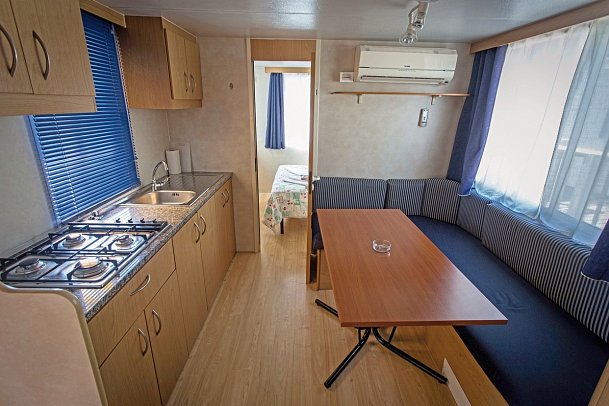 Camping Medulin - Wohnbeispiel Mobilheim (Zimmercodierungen CB1 & CB2)