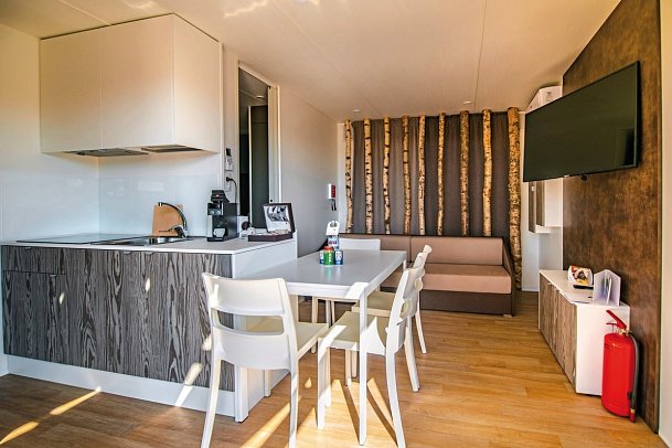 Arena Grand Kazela - Wohnbeispiel Mobilheim Green (Zimmercodierung CB2)