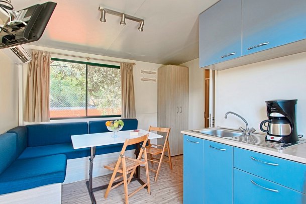 Camping Oliva - Wohnbeispiel Mobilheim Standard (Zimmercodierung CG1)