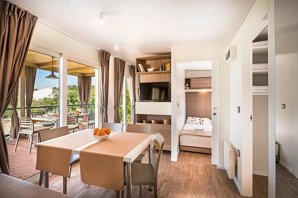 Valamar Camping Istra - Wohnbeispiel Mobilheim Bella Vista Home für 4+2 (Zimmercodierungen CM1, CM2 & CM3)