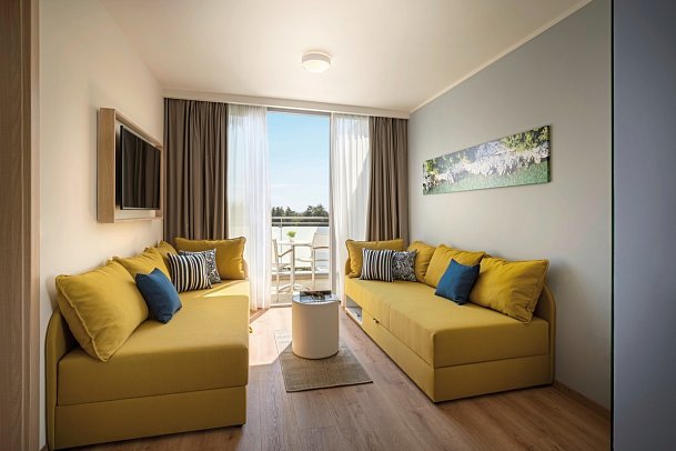 Valamar Parentino Hotel - Wohnbeispiel Suite für 2 plus 2 (Zimmercodierung JMV)