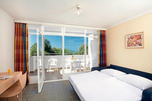 Lanterna Resort - Wohnbeispiel Appartement für 2 plus 2 Meerseite (Zimmercodierung AB4)