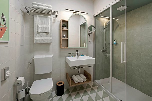 Sunny Porec Residence by Valamar - Badbeispiel (Zimmercodierungen AB1 & OB1)