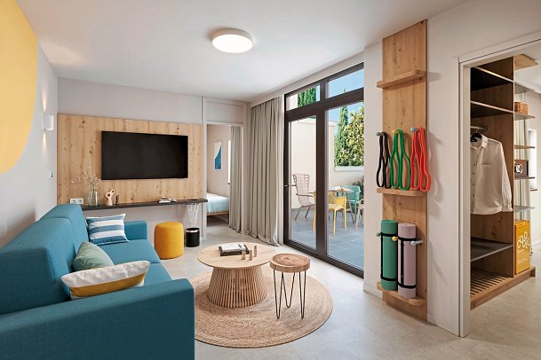 Sunny Porec Residence by Valamar - Wohnbeispiel Suite für 4 plus 2 Residence (Zimmercodierung OB1)