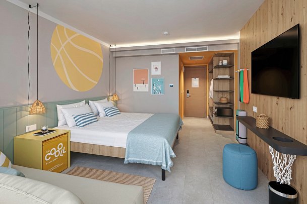 Sunny Porec Hotel by Valamar - Wohnbeispiel Zimmer für 2 plus 1 (Zimmercodierung TS1)