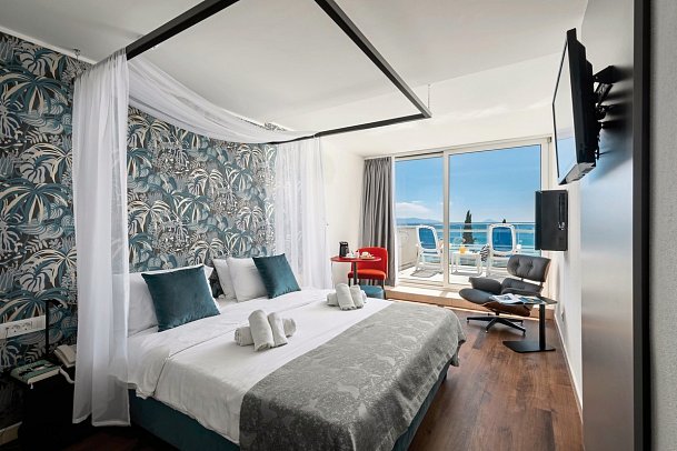 Mimosa & Lido Palace - Wohnbeispiel Doppelzimmer Deluxe Meerblick (Zimmercodierung DDM)