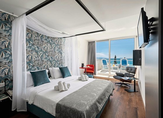 Mimosa & Lido Palace - Wohnbeispiel Doppelzimmer Deluxe Meerblick (Zimmercodierung DDM)