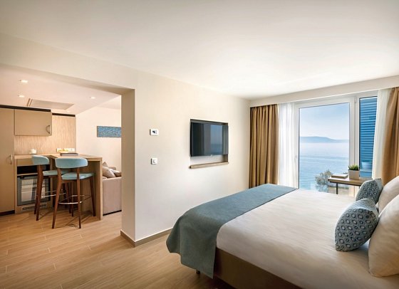 Girandella Resort Valamar Collection Designed for Adults - Wohnbeispiel Juniorsuite für 2 plus 1 Meerblick (Zimmercodierung JBM)