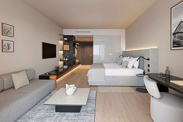 Pical Suites Valamar Collection - Modellbild V Level Suite für 2 plus 1 Meerblick (Zimmercodierung W1M)