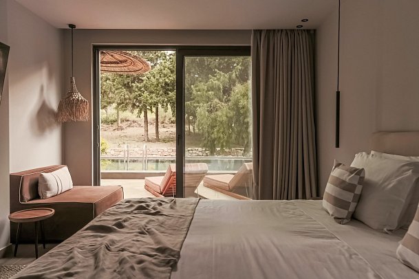 Cook's Club Ialysos Rhodes - Wohnbeispiel Suite Swim up Gemeinschaftspool (Zimmercodierung W1Q)