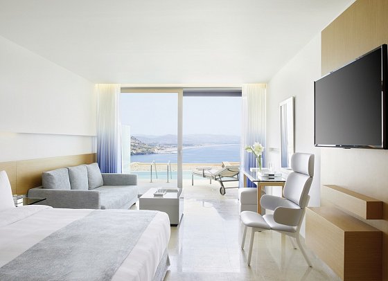 Lindos Blu - Wohnbeispiel Juniorsuite Swim-Up (Zimmercodierung JBQ)