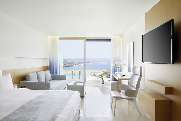 Lindos Blu - Wohnbeispiel Juniorsuite Swim-Up (Zimmercodierung JBQ)