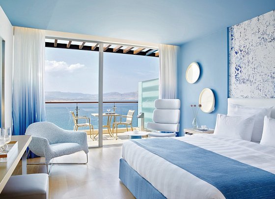 Lindos Blu - Wohnbeispiel Doppelzimmer Meerblick (Zimmercodierung DBM)