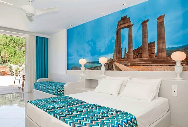 Esperos Village Blue - Wohnbeispiel Doppelzimmer Summer (Zimmercodierung DBP)