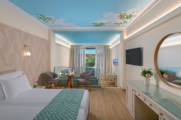 Atrium Palace Thalasso Spa Resort & Villas - Wohnbeispiel Juniorsuite Gartenblick (Zimmercodierung JBG)