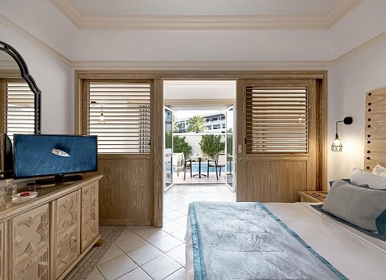 Mitsis Rodos Village - Wohnbeispiel Familienzimmer Gartenblick (Zimmercodierung FBG)