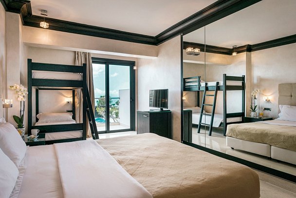 Mitsis Faliraki - Wohnbeispiel Familienzimmer mit Etagenbett (Zimmercodierung FB1)