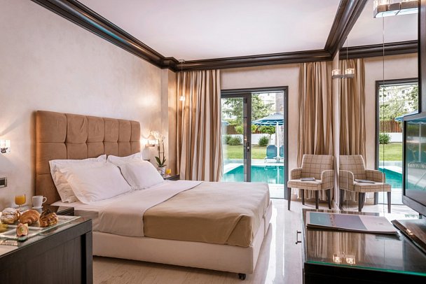 Mitsis Faliraki - Wohnbeispiel Doppelzimmer Gemeinschaftspool (Zimmercodierung DBQ)