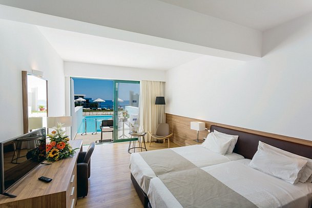 Calypso Palace - Wohnbeispiel Doppelzimmer Meerblick Gemeinschaftspool (Zimmercodierung D1M)