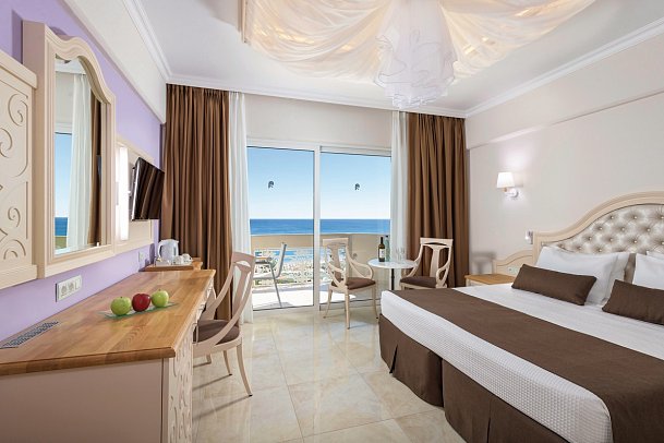 Rodos Palladium Leisure & Wellness - Wohnbeispiel Doppelzimmer Deluxe Meerblick (Zimmercodierung DDM)