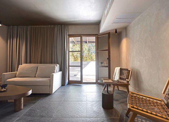 Aulus Lindos Rhodes, Curio Collection by Hilton - Wohnbeispiel Bungalow Garden View Tropical Suite (Zimmercodierung B1G)