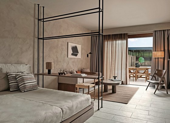 Aulus Lindos Rhodes, Curio Collection by Hilton - Wohnbeispiel Tropical Bungalow Open Plan Suite mit Whirlpool (Zimmercodierung B2G)