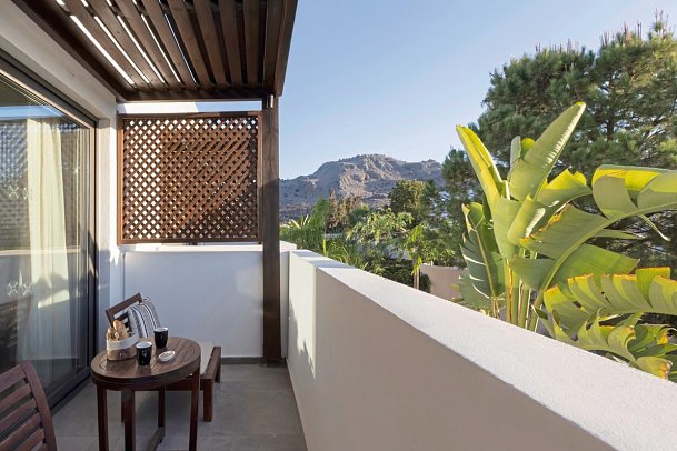 Aulus Lindos Rhodes - Wohnbeispiel Bungalow Garden View Tropical Zen Suite (Zimmercodierung B3G)