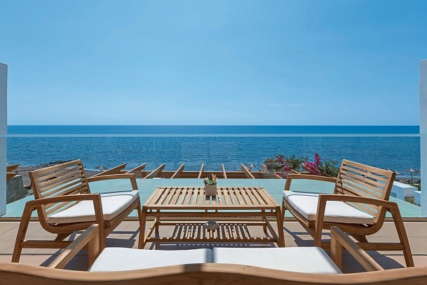 Atrium Prestige Thalasso Spa Resort & Villas - Wohnbeispiel Doppelzimmer Platinum Beach mit Meerblick (Zimmercodierung D2M)