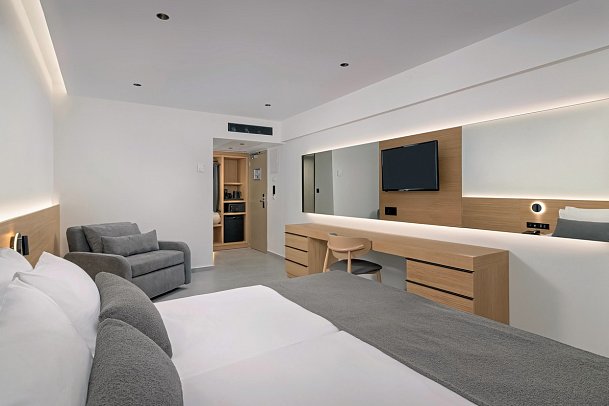 Sun Beach Resort - Wohnbeispiel Doppelzimmer Deluxe seitl. Meerblick (Zimmercodierung DDN)