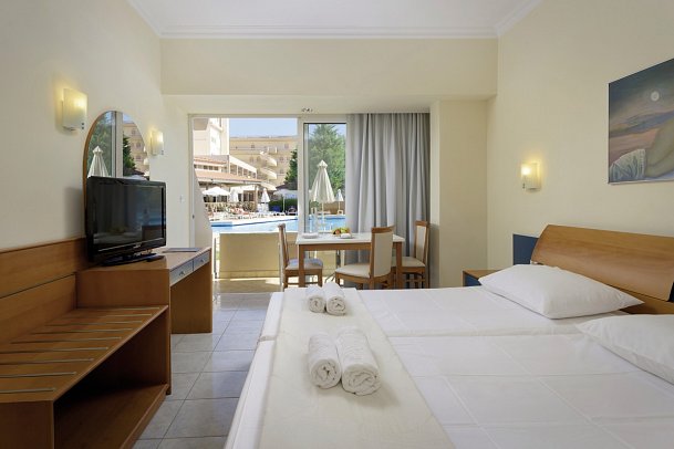 Sun Beach Resort - Wohnbeispiel Doppelzimmer Gartenblick (Zimmercodierungen D1G & DCG)