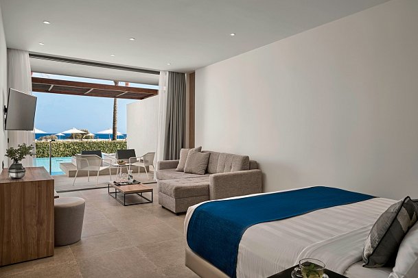 Gennadi Grand Resort - Wohnbeispiel Juniorsuite Meerblick Privatpool (Zimmercodierung J1M)