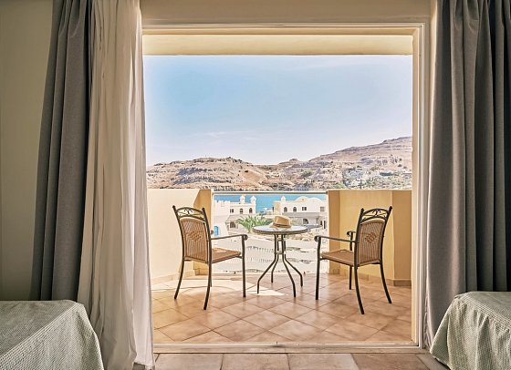 Lindos Royal Resort - Wohnbeispiel Familienzimmer Meerblick (Zimmercodierung FBM)
