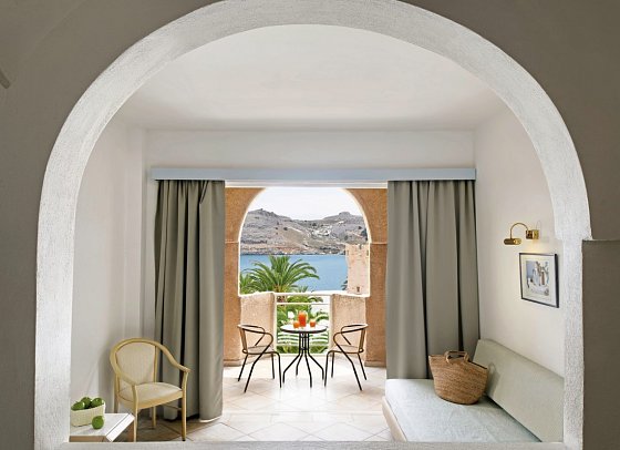 Lindos Royal Resort - Wohnbeispiel Juniorsuite Meerblick (Zimmercodierung JBM)