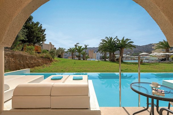 Lindos Royal Resort - Wohnbeispiel Doppelzimmer Deluxe Gemeinschaftspool (Zimmercodierung DD1)