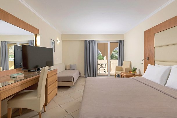 Lindos Royal Resort - Wohnbeispiel Doppelzimmer Superior seitl. Meerblick (Zimmercodierung DSN)