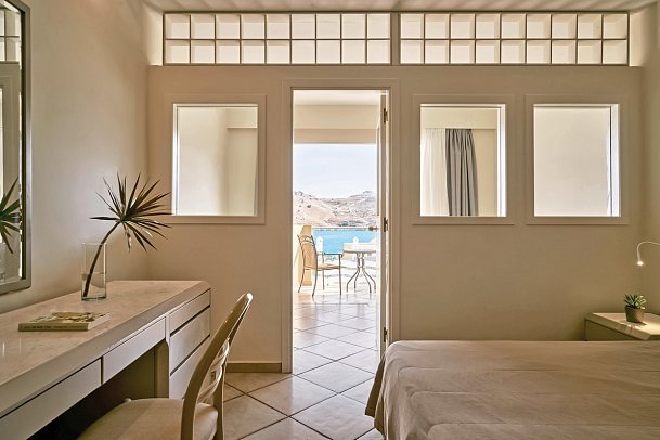 Lindos Royal Resort - Wohnbeispiel Familienzimmer Meerblick (Zimmercodierung FBM)