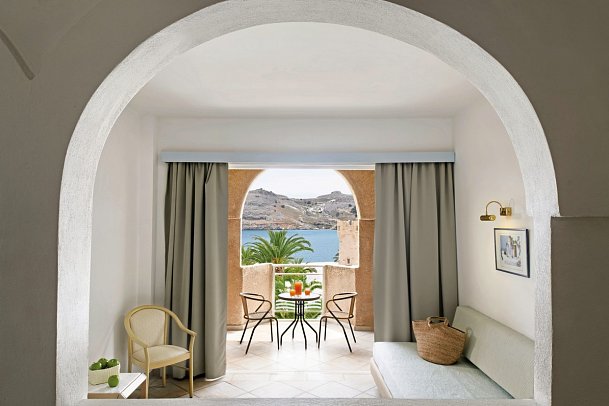 Lindos Royal Resort - Wohnbeispiel Juniorsuite Meerblick (Zimmercodierung JBM)